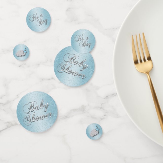 Baby Shower Baby Blue Glitzer Konfetti (Gruppe)