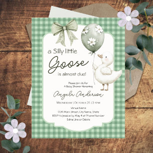 Baby Shower Baby Frühling Alberner Gans Geschlecht Einladung