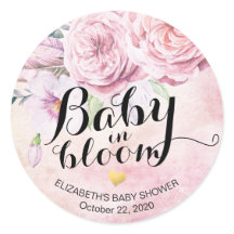 Baby Shower Baby in Bloom Boho Blume & Feathers