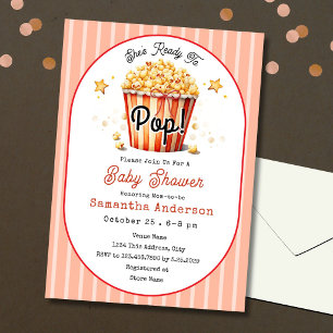 Baby Shower Bereit zum Platzen Einladung Popcorn T