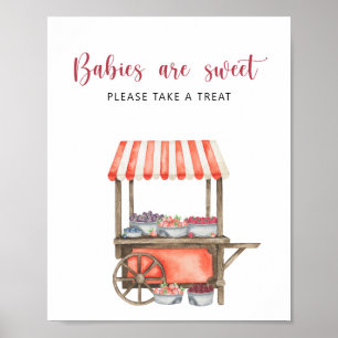 Baby- Shower Berry - Babys sind süß Poster