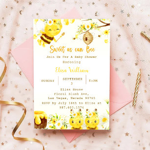 Baby Shower Biene So Süß Wie Eine Biene Einladung