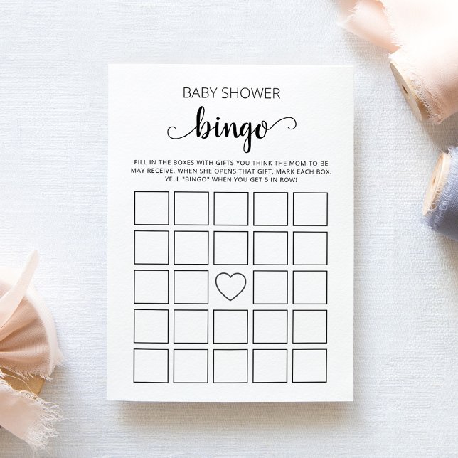 Baby Shower Bingo Baby Showkarte Party Einladung (Von Creator hochgeladen)