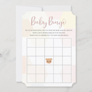 Baby Shower Bingo Card - Baby Showgame Einladung
