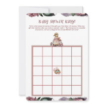Baby Shower Bingo Card - Niedlich Duck Theme