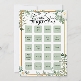 Baby-Shower-Bingo-Karten, einzigartige vorab ausge Einladung