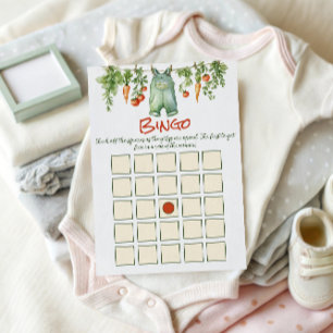 Baby-Shower-Bingo 'Little Sprout Clothesline' Mitteilungskarte