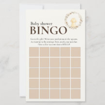 Baby Shower Bingo Spiel | Golden Retriever