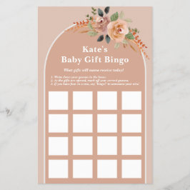 Baby Shower Bingo Spielblatt, Hello Baby modern Flyer