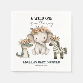 Baby Shower Boho Safari Serviette