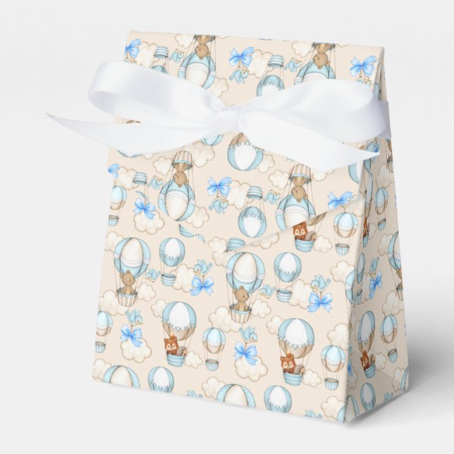 Baby Shower Boy Blue Geschenkschachtel (Vorderseite)