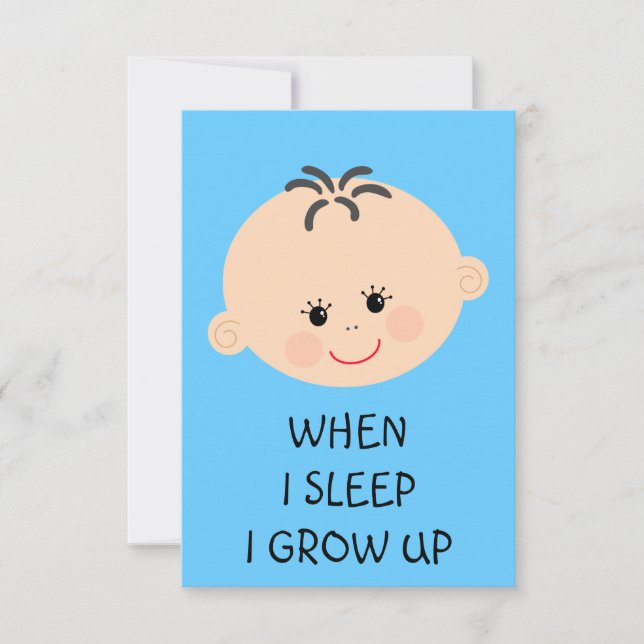 Baby Shower Boy Einladung (Vorderseite)