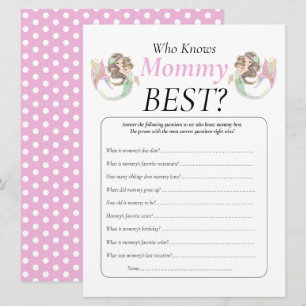 Baby Shower Braune Meerjungfrau Mama Baby Unter De Einladung