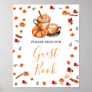 Baby Shower Brewing Pumpkin Spice Gästebuch