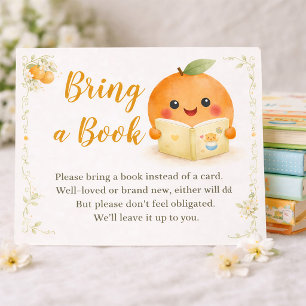 Baby Shower Bring A Book Anstatt einer Karte
