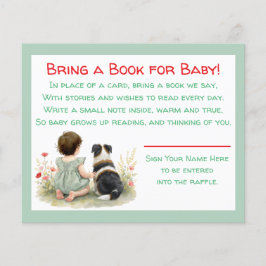 Baby Shower Bring a Book for Baby Raffle Flyer