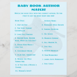 Baby-Shower-Buch-Zuordnungsspiel Flyer