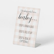 Baby Shower Candy Bar Sign