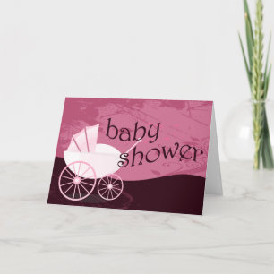 Baby Shower : carriage : Einladung