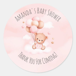 Baby Shower Classic Round Sticker
