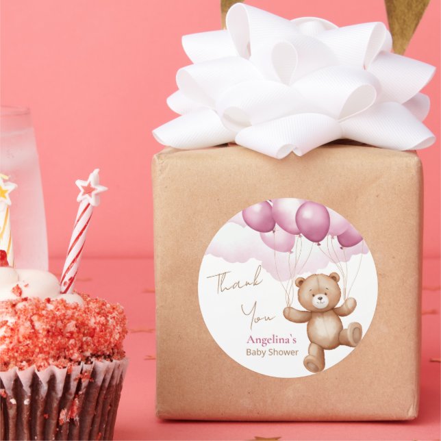 Baby Shower Classic Round Sticker (Party)