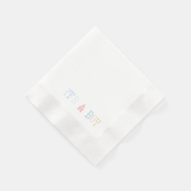 Baby Shower Cocktail Napkins Serviette (Ecke)