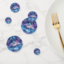 Baby Shower Confetti - Dreamy Night Sky Clouds Konfetti