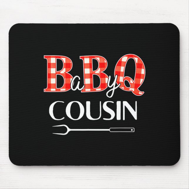 Baby Shower Cousin Bbq Party Cute Matching Family  Mousepad (Vorne)