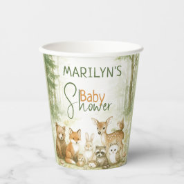 Baby Shower Cute Baby Animals Pappbecher