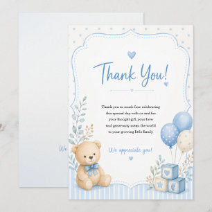 Baby-Shower-Dankeskarten Dankeskarte