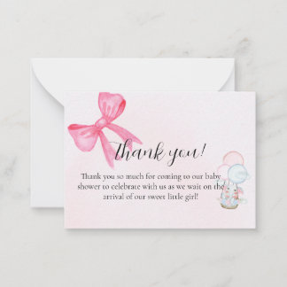 Baby-Shower-Dankeskarten-Design Mitteilungskarte