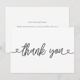 Baby-Shower-Dankeskarten Minimalistisch Neutral Dankeskarte