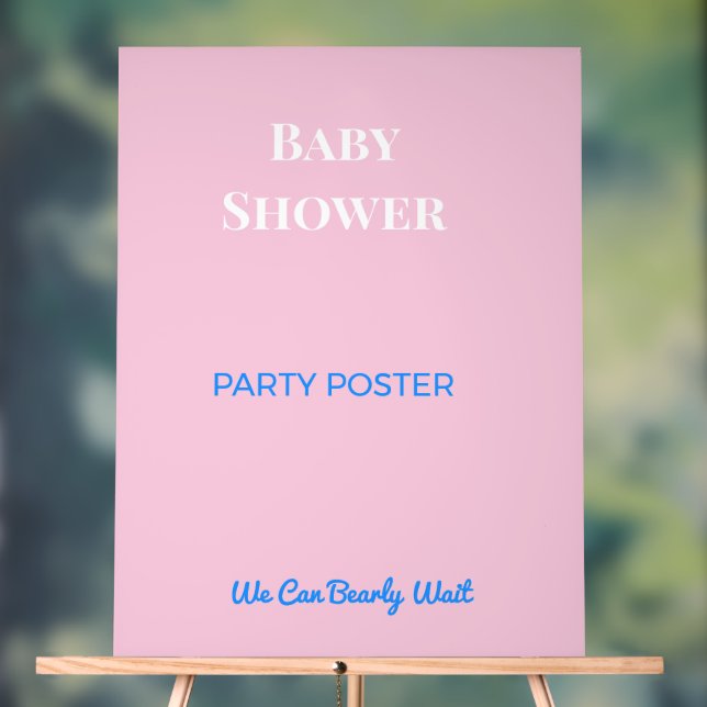 Baby Shower Decorations Party Signs | Elegant Acrylschild (Neutral)
