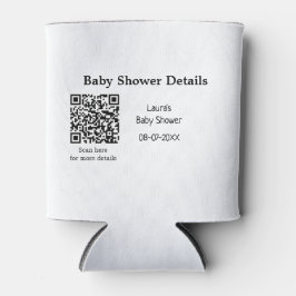 BABY SHOWER DETAILS QR SCAN CODE MINIMAL MODERN RU DOSENKÜHLER