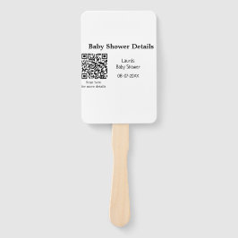 BABY SHOWER DETAILS QR SCAN CODE MINIMAL MODERN RU FÄCHER