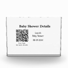 BABY SHOWER DETAILS QR SCAN CODE MINIMAL MODERN RU FOTOBLOCK