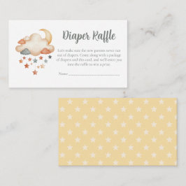 Baby Shower Diaper Raffle Card – Dreamy Stars Begleitkarte