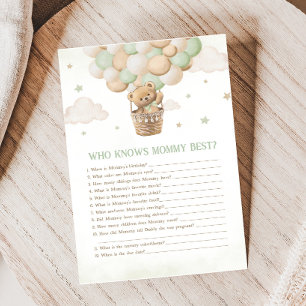 Baby Shower, die Mommy Best Game kennen