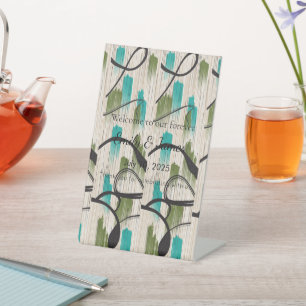 Baby-Shower-Display, das konvertiert Sockelschild