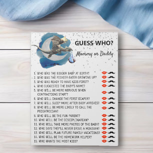Baby Shower Dragon Kleine Ritter Ratgeber, wer Spi Notizblock