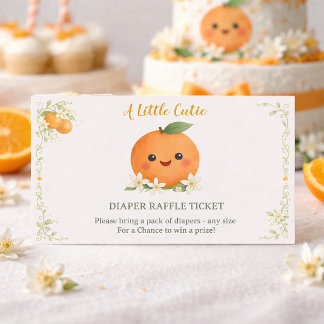 Baby Shower Ein kleines Süßes Windel-Raffel-Ticke Begleitkarte
