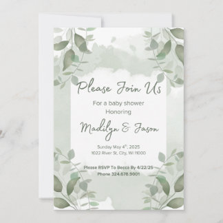 Baby Shower Einladung