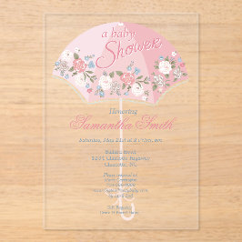 Baby-Shower-Einladung Acryleinladungen