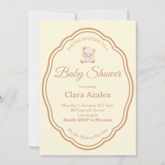 Baby Shower Einladung | Bär