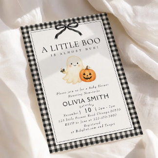 Baby Shower Einladung Little Boo Baby geschlechtsn