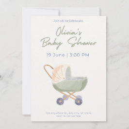 Baby Shower Einladung Süßes Bären Thema