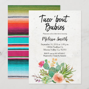 Baby Shower Einladung Taco über Babys