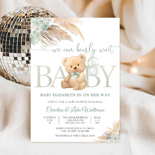 Baby Shower Einladung "Wir können es kaum erwarten