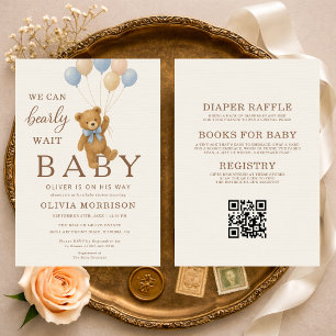 Baby-Shower-Einladung 'Wir können es kaum erwarten Einladung
