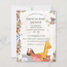 Baby Shower Einladungen | Benutzerdefinierte Wildf